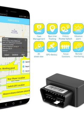 OBD II GPS Tracker Car G 16 Pin OBD2 Tracking Device Rastrea