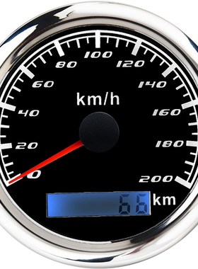 85mm(3/8'') Digital Speedometer Gauge 0-200 KM/H Odometer fo