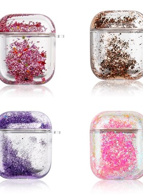 Dynamic Liquid Glitter Case For Airpods Cases Hard Plastic
