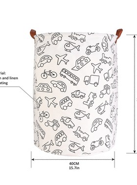 Large Capacity Drawstring Closure Laundry Hamper Canvas Stor