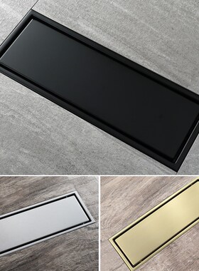 30x11cm Stainless Steel Linear Floor Drain Bathroom Shower T