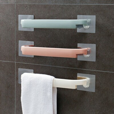 Multifunction Useful Towel Rail Rack Holder Wall Mounted Ba
