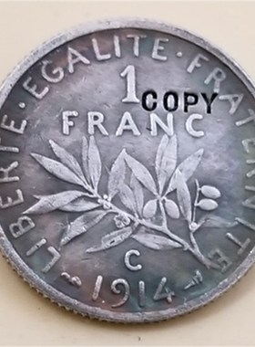 1914 C,1900 France 1 Franc Semeuse,Paris COPY CO