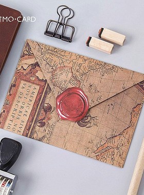 46Pcs/pack Star Paper Envelope European Style Message Card