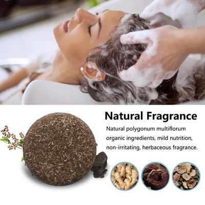 Hair Darkening Shampoo Bar Natural Handmade Soap Anti-mite A