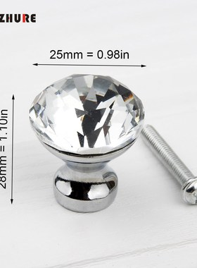 Hot Luxury Diamond Crystal Handles Shoebox Cabinet Handles C