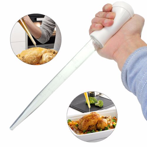 30ml Clear Tube Baster Syringe Pump Pipe For Chicken Turkey