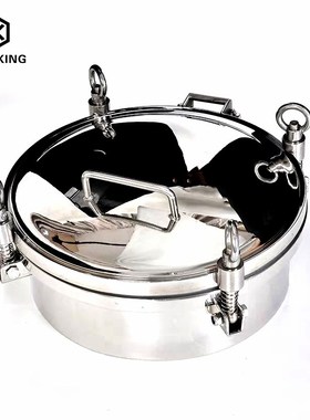 Sanitary 500mm Round Pressure Tank Manhole Cover Stainless