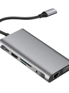 10 in 1 USB C HUB, Multi-Function Docking Station, USB C Hub