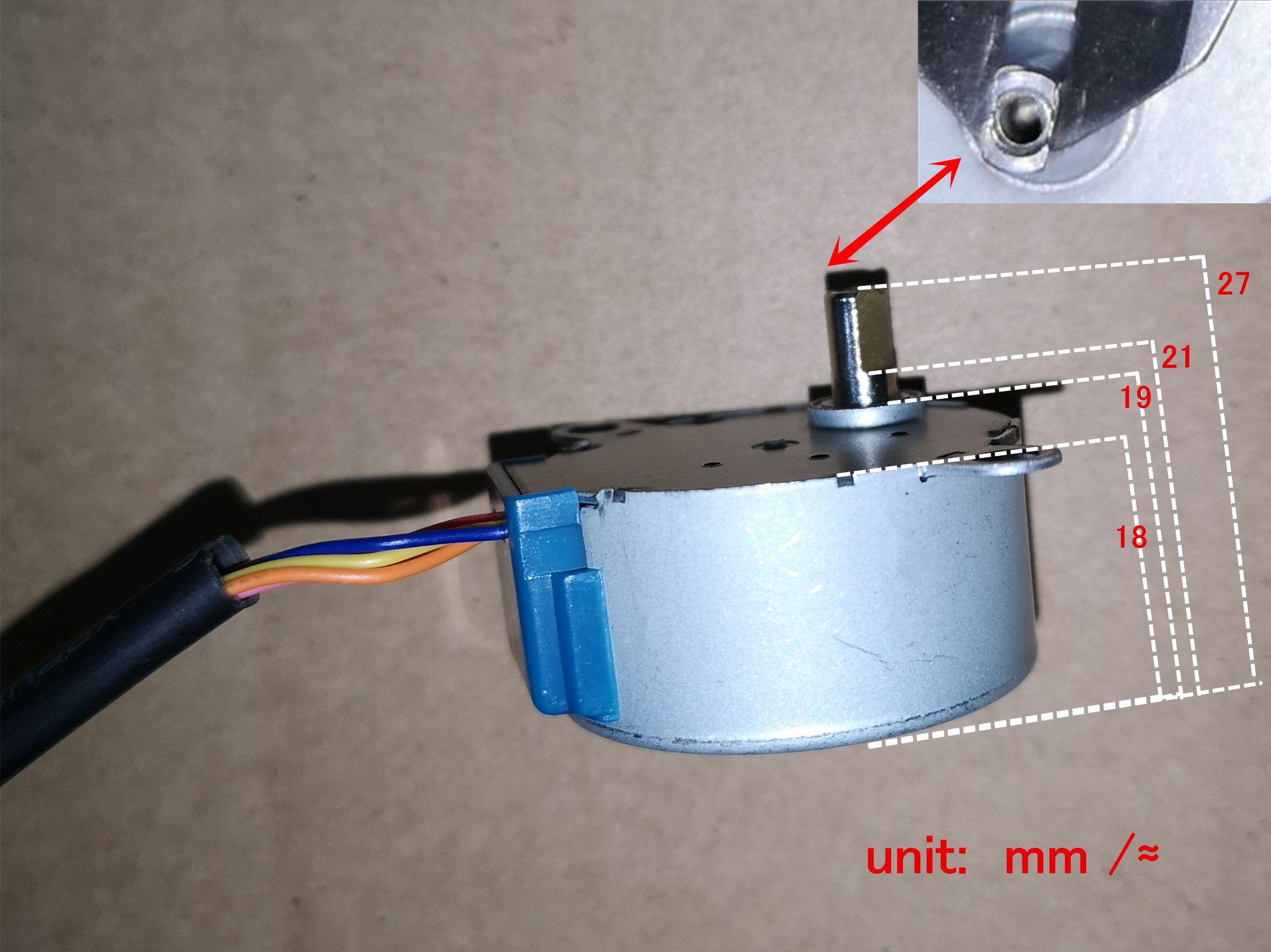 35byj46 stepper motor step dc12v deceleration permanent magn
