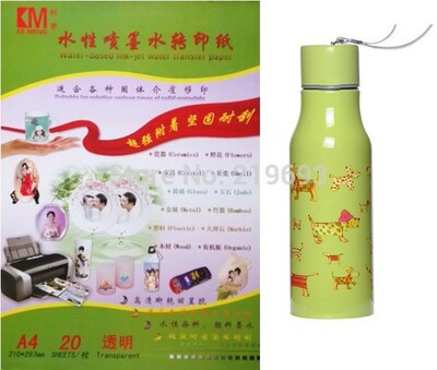 A4 CLEAR&TRANSPARENT color water decal slide paper inkjet (4