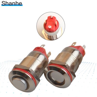 3V 5V 9V 12V 24V 220V Latching push button switch locked 12