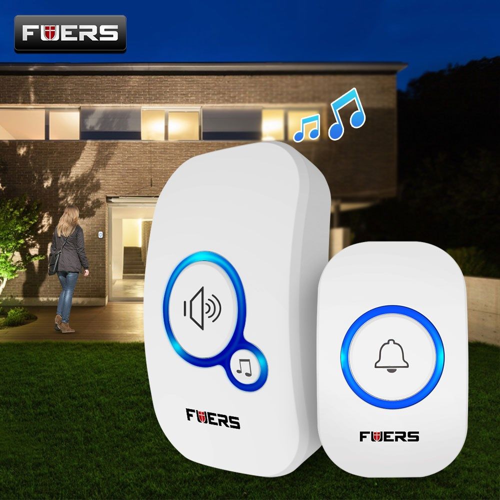 fuers wireless doorbell welcome bell home chime door bell al