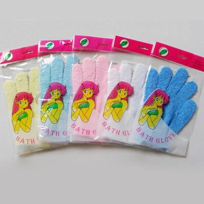 1pc Clean Shower Glove Sponge Foam Shower Scrub Gloves Body