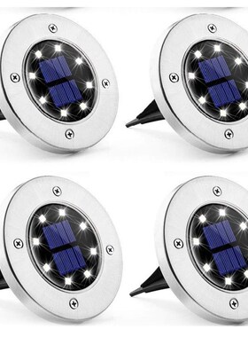 Outdoor Solar Light 8 LED Spot Solar Lamp Garden Waterproof