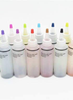 12pcs One Step Tie Dye Kit Vibrant Fabric Textile Permanent