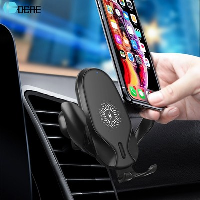 DCAE Automatic Clamping QI Wireless Car Charger Mount Gravi