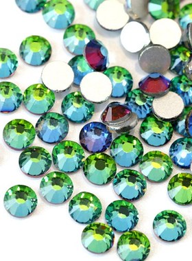 1440PCS Red Volcanic Colors Glass Non Hot Fix Rhinestones Cr