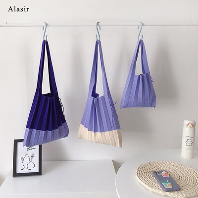 Alasir  Korean Style Chic Women Knit Folds Hand Bag Design