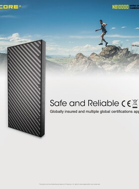 Ultra Lightweight Carbon Fiber  NB10000 Charger Compact 1000