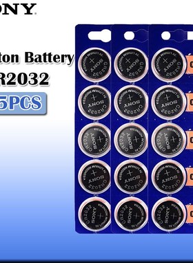 15pcs/lot sony CR2032 3V  Original Lithium Battery For W