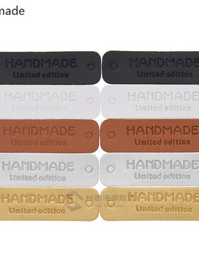 24/60pcs Handmade Limited Adition Synthetic Leather Labels
