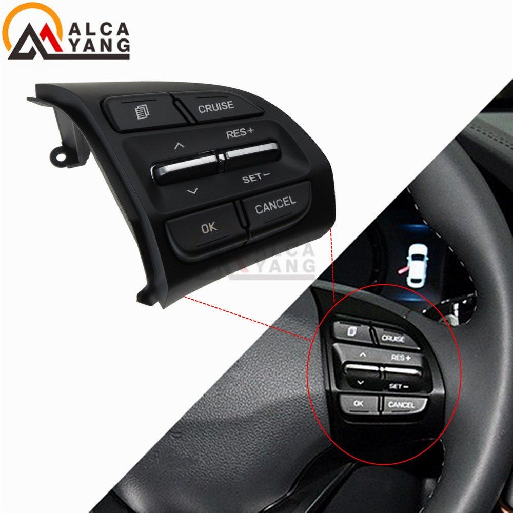 With Chrome Steering Wheel Button For Hyundai Elantra AD Sp