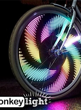 3D Bicycle Spoke LED Lights Bike Spinning 3D Light Bike Acce