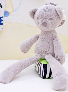 cute Baby Crib Stroller Toy  Bunny Bear Soft Plush infant Do