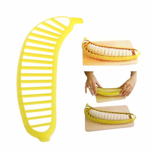 Banana Slicer Cutter Chopper Fruit Salad Peeler Kitchen Tool