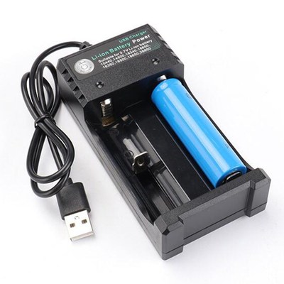 2Slot Li ion Battery AC Charger Adapter For 18650 18500 163