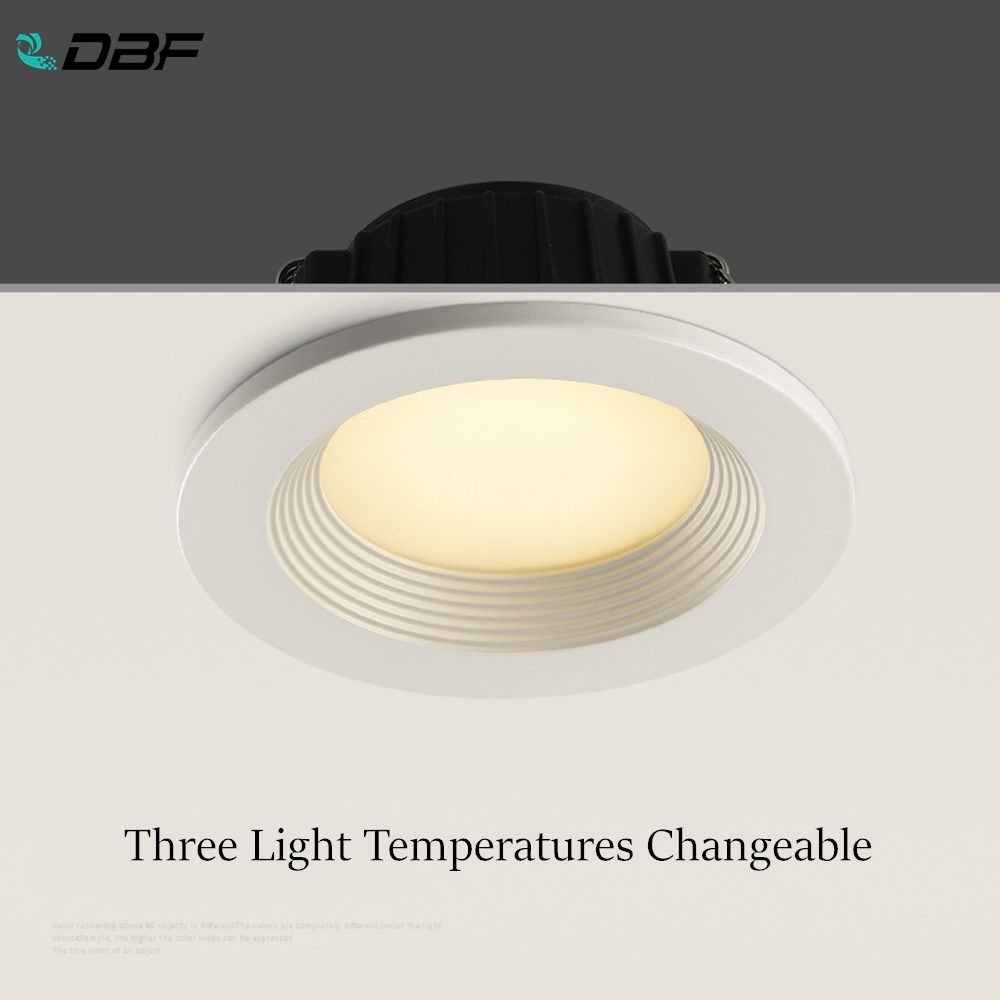 [DBF]2020 New Three Light Temperatures Anti Glare Recessed