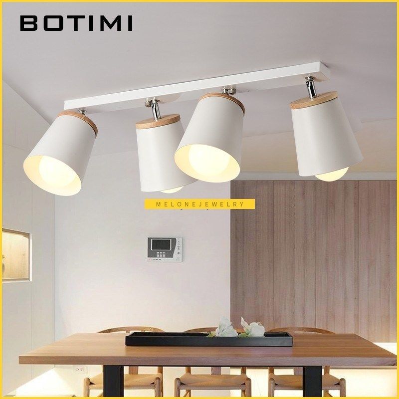 BOIMI Modern White Ceiling Lights  Corridor Adjustable Metal