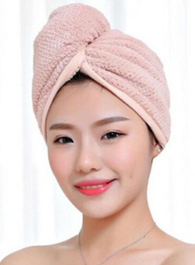 Hair Drying Towel Hat Microfibre Quick Dry Turban  Bath Show