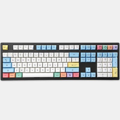 SA profile Dye Sub Keycap Set PBT plastic crayon chalk for