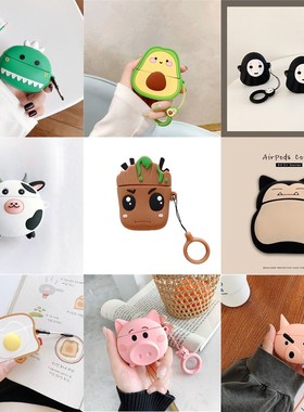 3D Cartoon Dragon Funny cute Silicone Wireless Earphone Cas