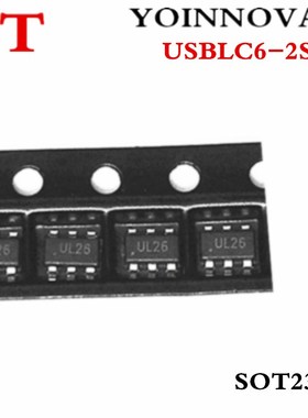 20pcs/lot USBLC6 2SC6 SOT23 6 USBLC6 UL26 IC Best quali