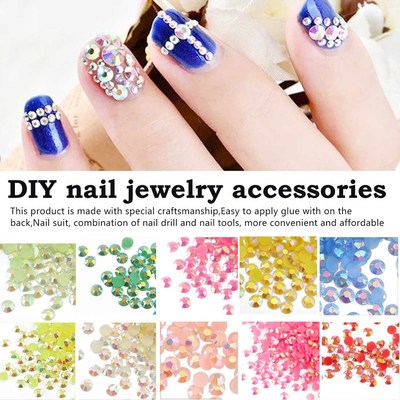 Nail Rhinestones 1000 pcs 3 mm Flatback Resin Rhinestones R
