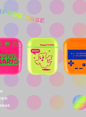 Trendy Fluorescent color Pink orange cartoon Wireless Charg