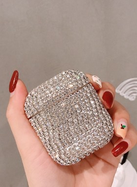 Luxury Case For AirPods 2 1 Case Glitter 3D Diamond Earphon