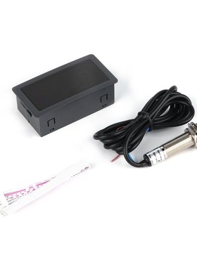 4 Digital LED Display Tachometer RPM Speed Meter High Preci