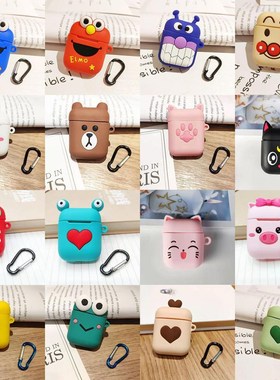 For AirPods 2 1 Case Multi Cartoon Patterns Silicone Protec