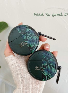 Luxury Green leaf good day Case for Huawei Freebuds 3 Charg