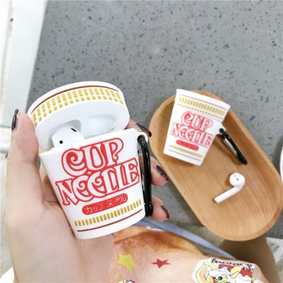 For AirPod 2 PRO Case Cute 3D Instant Cup Noodles Cartoon S