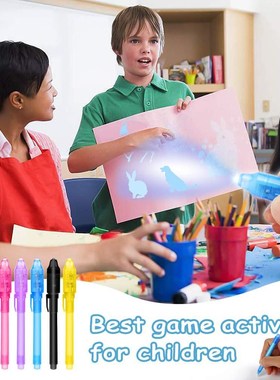 5 PCS/set Secret Pen Birthday Party Invisible Ink Pen With