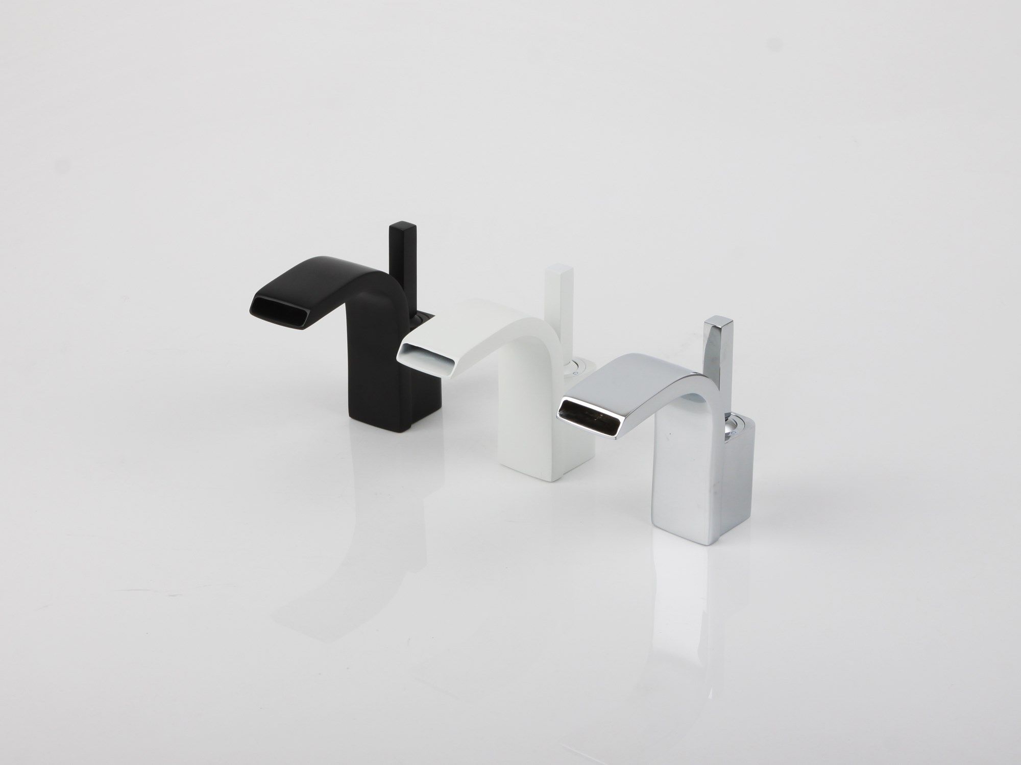 North Europe all copper black waterfall cold hot water tap b