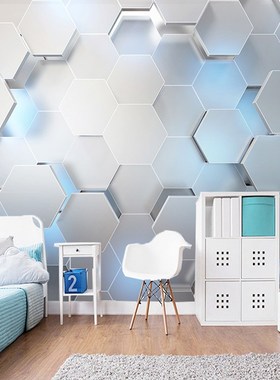 Custom Any Size Mural Wallpaper 3D Stereo Geometry Modern Wa
