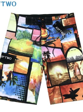 Men's Swimming Shorts Plus Size Swimwear Swim Shorts Surf B