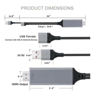 50pcs wholesale bundle package 1080P HDMI Connector Cable D