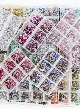 40 Colors 1200pcs Mix size hotfix nail art Rhinestone Cryst
